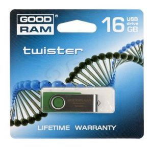 Goodram Flashdrive TWISTER 16GB USB 2.0 Ciemnozielony