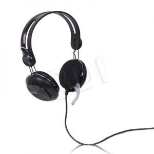 Słuchawki nauszne z mikrofonem 4World 09961 (Czarny)