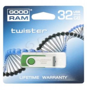 Goodram Flashdrive TWISTER 32GB USB 2.0 Ciemnozielony