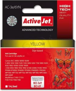 ActiveJet AC-3e/6YN tusz żółty do drukarki Canon (zamiennik Canon BCI-3e/6Y) Supreme