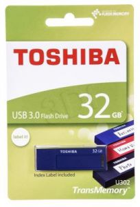 TOSHIBA Flashdrive U302 32GB USB 3.0 niebieski