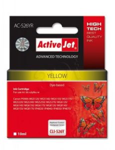 ActiveJet AC-526YR tusz żółty do drukarki Canon (zamiennik Canon CLI-526Y) Premium/ chip