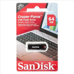 Sandisk Flashdrive CRUZER FORCE 64GB USB 2.0 Srebrny