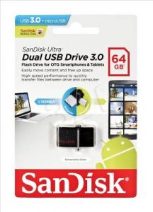 Sandisk Flashdrive SDDD2-064G-G46 64GB USB 3.0 Czarny