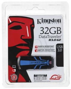 Kingston Flashdrive DataTraveler R3.0 G2 32GB USB 3.0 Czarno-niebieski