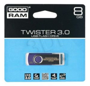 Goodram Flashdrive TWISTER 8GB USB 3.0 Fioletowy