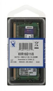 KINGSTON SODIMM DDR3 1600MHz KVR16S11/8G