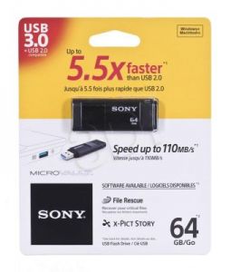 Sony Flashdrive MicroVault 64GB USB 3.0 czarny