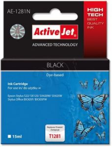 ActiveJet AE-1281N tusz czarny do drukarki Epson (zamiennik Epson T1281) Supreme
