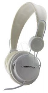 Słuchawki nauszne z mikrofonem Esperanza SENSATION (Biały)