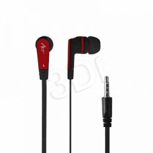 Słuchawki douszne z mikrofonem ART S2C (czarno-czerwony)