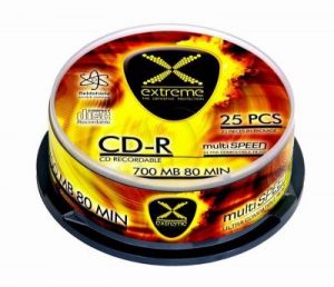 EXTREME CD-R  700MB/80MIN CAKE 25SZT 52X