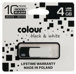 Goodram Flashdrive COLOUR 4GB USB 2.0 Czarno-biały
