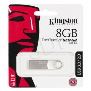 Kingston Flashdrive  DataTraveler SE9 G2 8GB USB 3.0 Srebrny