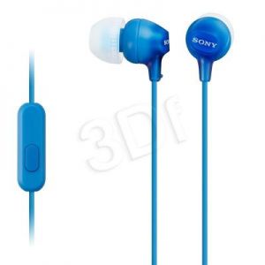 Słuchawki douszne z mikrofonem Sony MDR-EX15APL (Niebieski)