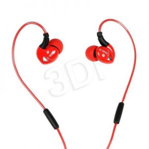 Słuchawki douszne z mikrofonem I-BOX S1 Sport (czerwono-czarny)