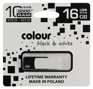 Goodram Flashdrive COLOUR 16GB USB 2.0 Czarno-biały