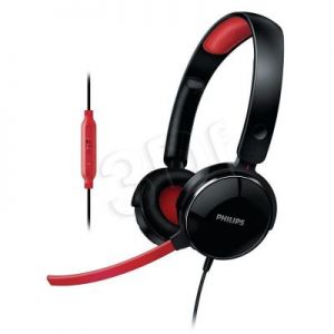 Słuchawki nauszne z mikrofonem Philips SHG7210/10 (Czarno-czerwony)