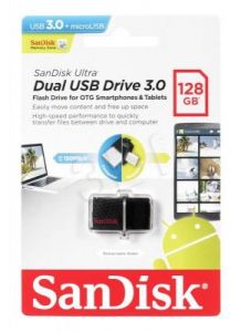 Sandisk Flashdrive Ultra Dual 128GB USB 3.0 czarny