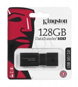 Kingston Flashdrive DataTraveler 100 G3 128GB USB 3.0 czarny