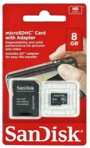 Sandisk SDSDQB-008G-B35 8GB Class 4 + ADAPTER microSD-SD
