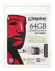 Kingston Flashdrive DataTraveler microDuo 64GB USB 2.0 Brązowy