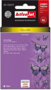 ActiveJet AB-1000YR tusz żółty do drukarki Brother (zamiennik Brother LC1000Y, LC970Y) Premium
