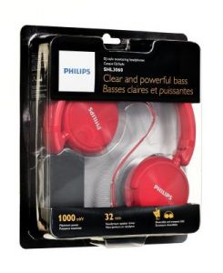 Słuchawki nauszne Philips SHL3060RD/00 (Czerwony)