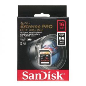 Sandisk SDHC Extreme PRO 16GB Class 10,UHS Class U1