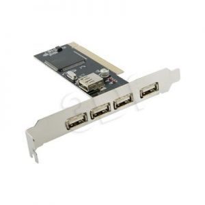 KONTROLER PCI USB 2.0, 5 PORTÓW (4+1)