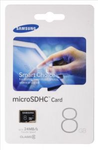 Samsung micro SDHC 8GB Class 6