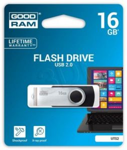 Goodram Flashdrive TWISTER 16GB USB 2.0 Czarny