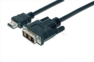 ASSMANN KABEL ADAPTER HDMI HIGHSPEED 1.3 TYP HDMI A/DVI-D(18+1) M/M CZARNY 2M AK-330300-020-S