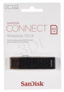 Sandisk Flashdrive CONNECT WIRELESS 64GB USB 2.0 Czarny
