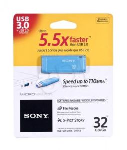 Sony Flashdrive MicroVault 32GB USB 3.0 niebieski