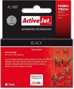 ActiveJet AC-8BR tusz czarny do drukarki Canon (zamiennik Canon CLI-8BK) Premium/ chip