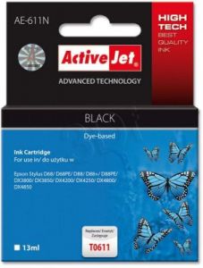 ActiveJet AE-611N tusz czarny do drukarki Epson (zamiennik Epson T0611) Supreme