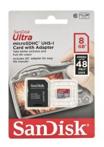 Sandisk micro SDHC SDSDQUIN-008G-G4 8GB Class 10 + ADAPTER microSD-SD