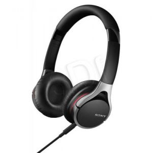 Słuchawki nauszne z mikrofonem Sony MDR-10RCB (Czarny)