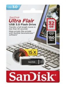 Sandisk Flashdrive ULTRA FLAIR 32GB USB 3.0 srebrno-czarny
