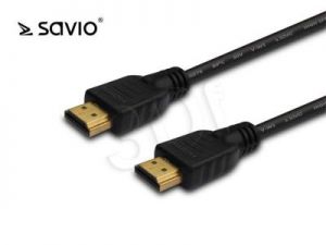 SAVIO KABEL HDMI 1,5M V1,4 3D HDMI A MĘSKIE - HDMI A MĘSKIE CL-01