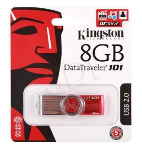 Kingston Flashdrive DataTraveler 101 G2 8GB USB 2.0 Czerwony