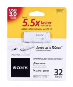 Sony Flashdrive MicroVault 32GB USB 3.0 biały