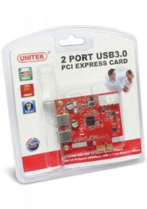 KONTROLER UNITEK Y-7301 PCI-E 2X USB3.0