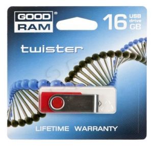 Goodram Flashdrive TWISTER 16GB USB 2.0 Czerwony