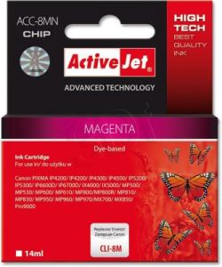 ActiveJet ACC-8MN tusz magenta do drukarki Canon (zamiennik Canon CLI-8M ) Supreme/ chip