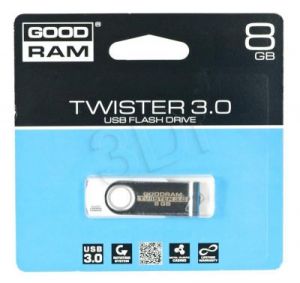 Goodram Flashdrive TWISTER 8GB USB 3.0 Biały