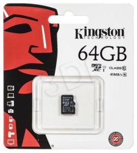 Kingston micro SDXC SDC10G2/64GBSP 64GB Class 10