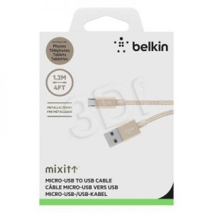 BELKIN KABEL MIXIT UP Metallic Micro-USB to USB ZŁO