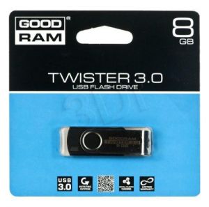 Goodram Flashdrive TWISTER 8GB USB 3.0 Czarny